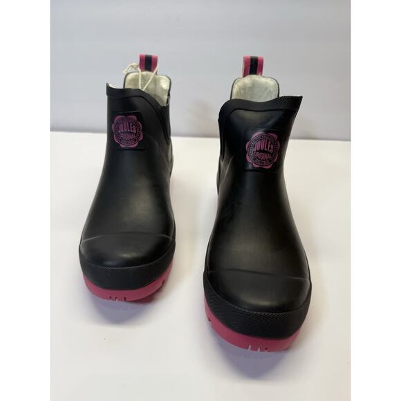 Joules Original Wellibob Pink Rubber Boot's Women's Size 10 New With Box - Picture 6 of 12